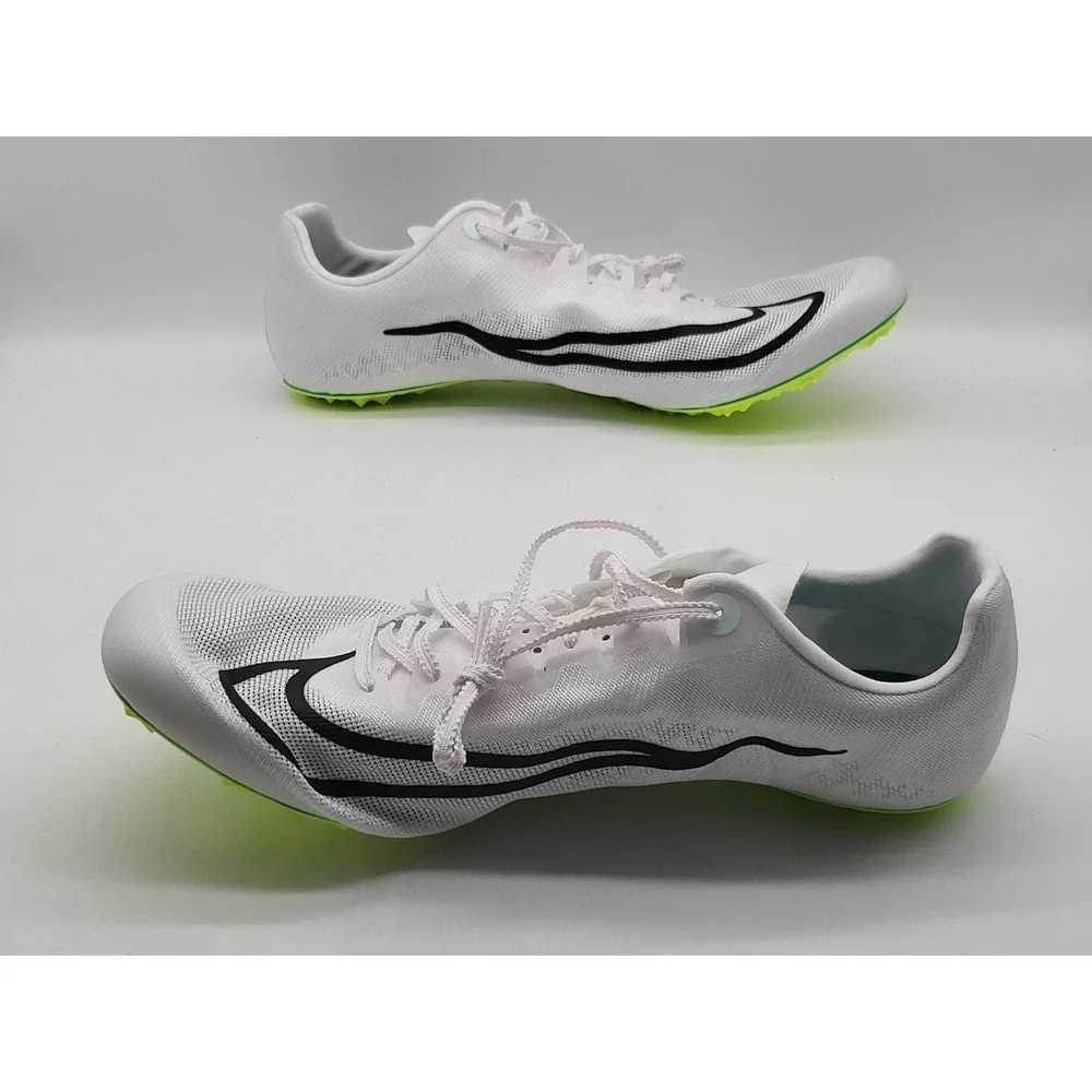 Nike Zoom Ja Fly 4 Sprint Spikes Men 14 White Black‎ Electric Algae DR2741-102